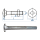 M12 x 130mm Torbandschrauben DIN603 Stahl verzinkt (1 Stk.)