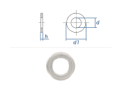 3,2mm Unterlegscheiben DIN125 Edelstahl A2 (100 Stk.)