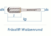 8mm HM-Frässtift Walzenrund (1 Stk.)