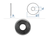 5,5mm Unterlegscheiben großer AD + dicker DIN440...