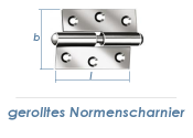 50 x 40mm Normenscharnier Rechts gerollt vernickelt (1 Stk.)