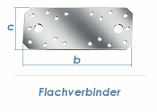 116 x 45 x 2,5mm Flachverbinder verzinkt (1 Stk.)