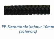 10mm PP- Kernmantelschnur Schwarz (je 1 lfm)