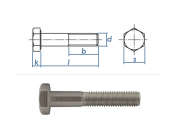 M5 x 40mm Sechskantschrauben DIN931 Teilgewinde Edelstahl...