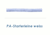4mm PA Starterleine Weiß (je 1 lfm)