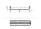 4 x 12mm Zylinderstift  Edelstahl gem. DIN7 / ISO2338 (10...
