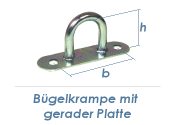 38mm Bügelkrampe mit gerader Platte verzinkt (1 Stk.)