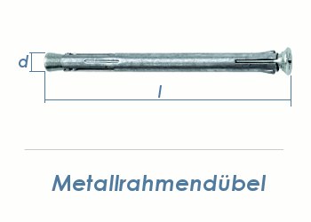 10 x 132mm Metallrahmendübel (1 Stk.)