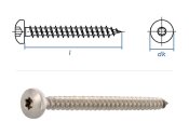 3,5 x 16mm Spanplattenschrauben Pan Head TX Edelstahl A2...