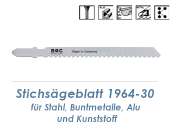 3 x 75mm Stichsägeblatt 1964-30 für Stahl, Alu,...
