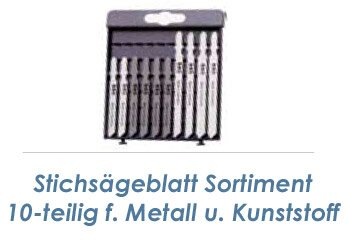 Stichs&auml;gebl&auml;tter Sortiment St-M 10-teilig f&uuml;r Metall (1 Stk.)