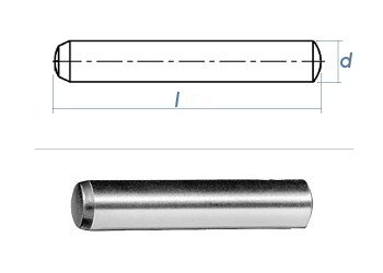 6 x 20mm Zylinderstift DIN 6325 - Tol. m6 (1 Stk.)