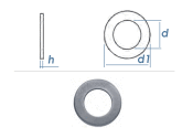 8,4mm Unterlegscheiben DIN433 / ISO7092 Edelstahl A2 (100...