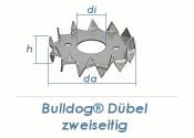 17/50mm Einpressdübel Bulldog doppelseitig...