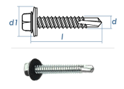 6,3 x 32mm Fassadenschrauben verzinkt mit Bohrspitze u....