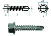 3,9 x 16mm Bohrschrauben Sechskantkopf DIN7504 Stahl...