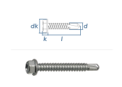 4,2 x 16mm Bohrschrauben Sechskantkopf DIN7504 Stahl...