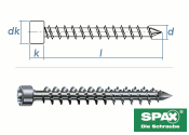 8 x 200mm SPAX Konstruktionsschrauben Vollgewinde TX...