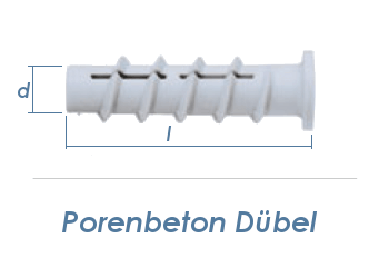 10 x 70mm Porenbeton Dübel (10 Stk.)