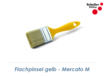 60mm Flachpinsel gelb (1 Stk.)