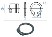 DIN 471 4 mm 100x Sprengring / Sicherungs-Ring 0.4 mm dünn MIL Spec 