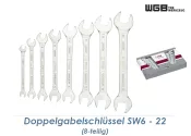 SW6 - 22 WGB Doppelgabelschlüssel Set 8-teilig 690 S...