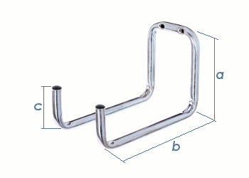 120 x 160 x 90mm Gerätehalter verzinkt  (1 Stk.)