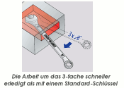 SW12 UNIOR Ring-Ratschengabelschlüssel IBEX...