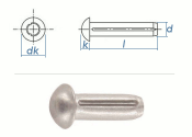 2,5 x 4mm Halbrundkerbnagel  DIN1476 Edelstahl (10 Stk.)