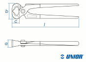 180mm UNIOR Beißzange 530/4P  (1 Stk.)