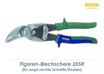 240mm IRWIN Offset-Blechschere 20SR f. rechte Radien (1 Stk.)