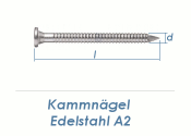 4 x 40mm Kamm Nägel Edelstahl A2 (10 Stk.)