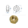 M12 Sechskantmuttern DIN934 Messing blank (1 Stk.)