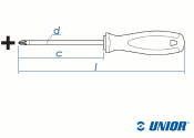 PH0 x 60mm UNIOR Schraubendreher mit 3K-Griff (1 Stk.)