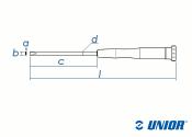 2,5 x 75mm UNIOR Elektronik Schlitz-Schraubendreher (1 Stk.)
