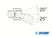 SW8 x 208mm UNIOR Sechskant Stiftschlüssel mit Kugelkopf vernickelt (1 Stk.)