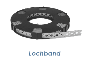 Lochband verzinkt 17mm