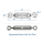 M12 Spannschloss mit 2 Ösen Edelstahl A4 (1 Stk.)