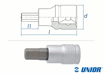 SW7 UNIOR ISK Steckschlüssel mit 1/4" Antrieb verchromt (1 Stk.)