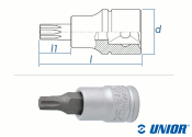 TX10 UNIOR TX Steckschlüssel mit 1/4" Antrieb...