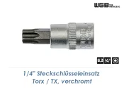 TX40 WGB Steckschlüssel mit 1/4" Antrieb...