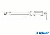 1/4" UNIOR Gelenkgriff 188.2/2BI verchromt (1 Stk.)