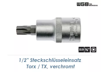 TX25 WGB Steckschlüssel mit 1/2" Antrieb verchromt (1 Stk.)