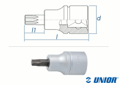 TX25 UNIOR TX Steckschlüssel mit 1/2" Antrieb...