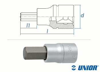 SW12 UNIOR ISK Steckschlüssel mit 1/2" Antrieb verchromt (1 Stk.)