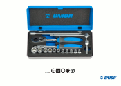 1/4" UNIOR Steckschlüssel Set 16-teilig 188BI...