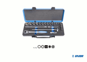 1/2" UNIOR Steckschlüssel Set 23-teilig...