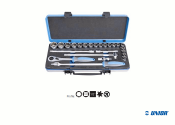 1/2" UNIOR Steckschlüssel Set 24-teilig 190BI...
