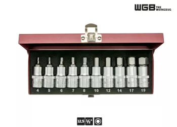 1/2" WGB ISK Steckschlüssel Set 10-teilig 3950 (1 Stk.)