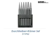 WGB Durchtreiber+Körner Set 6-teilig (1 Stk.)